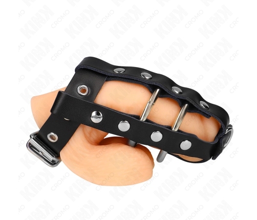 KINK Adjustable Intimate Cage with Lock - Customizable Stainless Steel System
