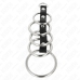 KINK Metal Intimate Rings Set 5pcs with Leather Connector 3.2-5cm