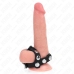 KINK Adjustable Silicone Ring with Triple Ball Divider Straps Black