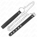 KINK Leather Ring with 60cm Metal Chain & Adjustable Leather Strap 21.5x2cm