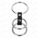 KINK Triple Metal Ring Set with Leather Connector 3.7-5 cm