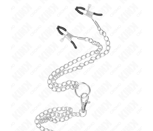 KINK Metal Chrome Ring Set with Chain & Adjustable Clamps 3.8-5cm 26cm