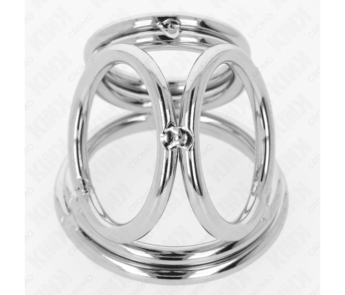 KINK Triple Chrome Steel Ring Set 3.8-5 cm - Polished Metal Series