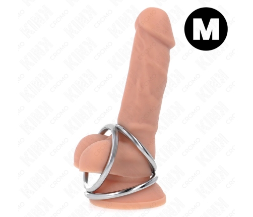 KINK Triple Chrome Steel Intimate Ring Set 3.8-5 cm, Model 2