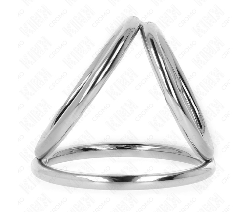 KINK Triple Chrome Steel Intimate Ring Set 3.8-5 cm, Model 2