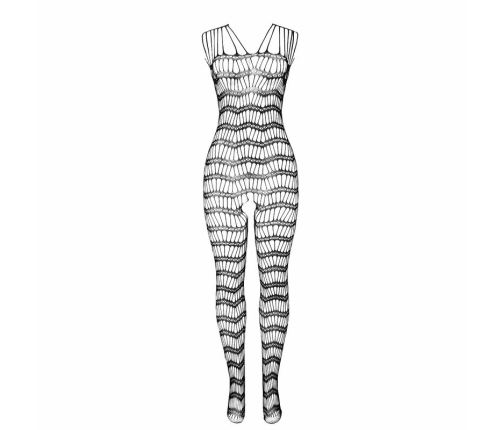 Subblime 951696 Black Fishnet Bodystocking with Shoulder Straps One Size