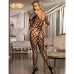 Subblime 951719 Black Fishnet Bodystocking with Open Shoulders, One Size