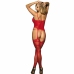 Subblime 951764 Red Fishnet Bodystocking One Size - Flexible Nylon Design