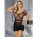Subblime 951917 Black Crochet Mini Dress - One Size, Openwork Design