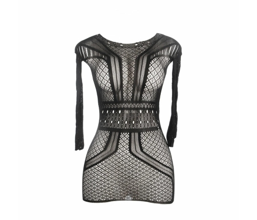 Subblime 951931 Black Fishnet Open Back Mini Dress One Size