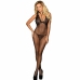 Subblime 951993 Bodystocking Black Mesh Open Design One Size