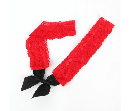 Subblime 952068 Mesh Mini Dress Black & Red Stitching One Size