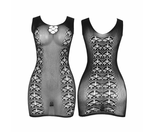 SUBBLIME - 952167 SHORT ELASTIC FISHNET DRESS BLACK ONE SIZE