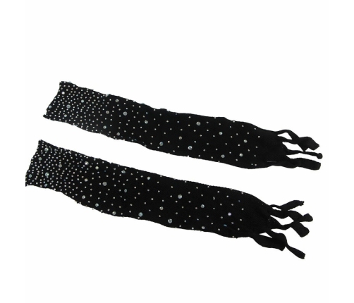 Subblime Bodystocking 952174 Black Fishnet with Gloves & Diamond Pattern One Size