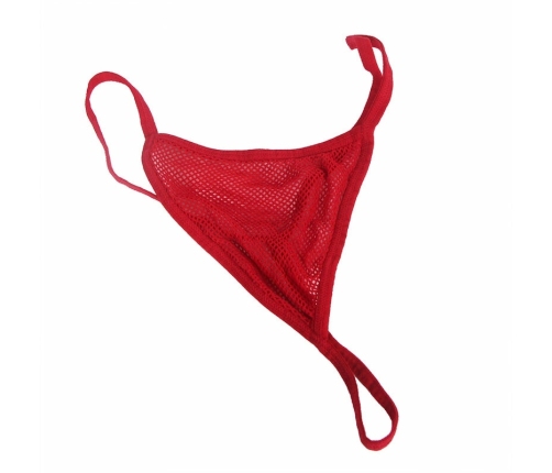 Subblime 952181 Red Fishnet Bodystocking with Gloves, One Size