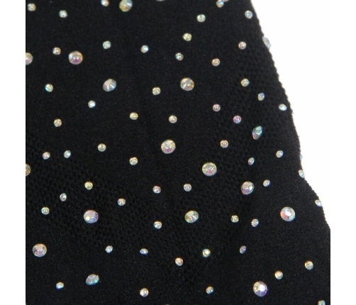 SUBBLIME - 952198 FISHNET DRESS WITH BRILLIANT DIAMONDS BLACK ONE SIZE