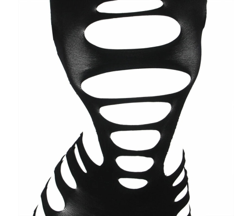 Subblime 952266 Black Fishnet Long Sleeve Dress, Elastic, One Size