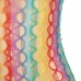Subblime 952365 Rainbow Off-Shoulder Fishnet Dress, One Size