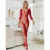 SUBBLIME - 952419 BODYSTOCKING DE REJILLA CON DIAMANTES MANGA LARGA ROJO XS/M