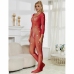 SUBBLIME - 952419 BODYSTOCKING DE REJILLA CON DIAMANTES MANGA LARGA ROJO XS/M