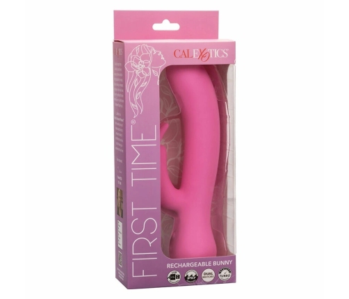CALEXOTICS - FIRST TIME VIBRADOR RABBIT RECARGABLE ROSA