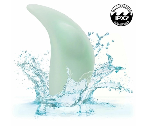 CalExotics Pacifica Bali Curved Silicone Stimulator 10 Functions Aqua