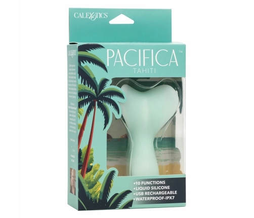 CalExotics Pacifica Tahiti Teaser Aqua 10-Function Liquid Silicone Massager