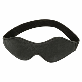CalExotics Nocturnal Eye Mask PVC Leather Black - Total Darkness Fit