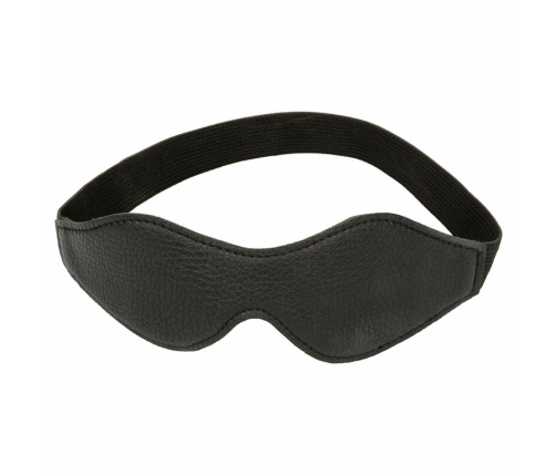 CalExotics Nocturnal Eye Mask PVC Leather Black - Total Darkness Fit