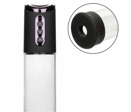 CalExotics Peak 4-Speed Rechargeable Intimate Enhancement Pump Black