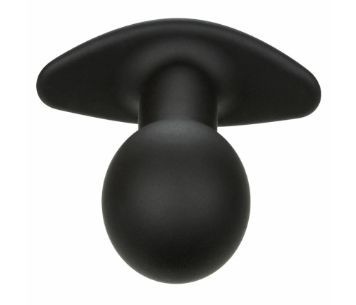 CalExotics Rock Bottom Silicone Black Vibrating Plug 10 Modes USB Rechargeable