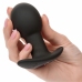 CalExotics Rock Bottom Silicone Black Vibrating Plug 10 Modes USB Rechargeable