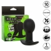 CalExotics Rock Bottom Silicone Black Vibrating Plug 10 Modes USB Rechargeable