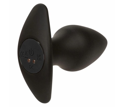 CalExotics Rock Bottom Silicone Intimate Plug 10 Vibrations Black