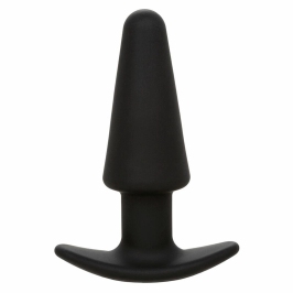 CalExotics Rock Bottom Tapered Silicone Black Plug 10-Mode USB Rechargeable