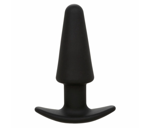 CalExotics Rock Bottom Tapered Silicone Black Plug 10-Mode USB Rechargeable