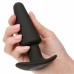 CalExotics Rock Bottom Tapered Silicone Black Plug 10-Mode USB Rechargeable