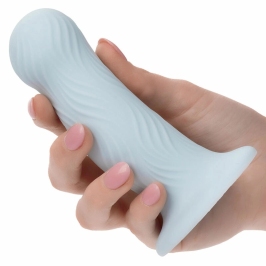 CalExotics Wave Rider Foam Intimate Plug Blue Silicone Flexible Base
