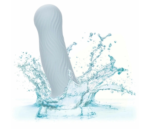 CalExotics Wave Rider Foam Intimate Plug Blue Silicone Flexible Base