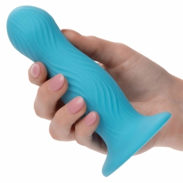 CalExotics Wave Rider Swell Blue Anal Plug Liquid Silicone 12 cm