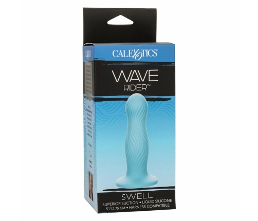 CalExotics Wave Rider Swell Blue Anal Plug Liquid Silicone 12 cm