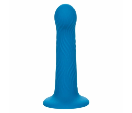 CalExotics Wave Rider Ripple Blue Silicone Plug with Suction Base