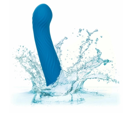 CalExotics Wave Rider Ripple Blue Silicone Plug with Suction Base