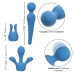 CalExotics Couture Collection Wand Kit Blue - 10-Speed Silicone Massager