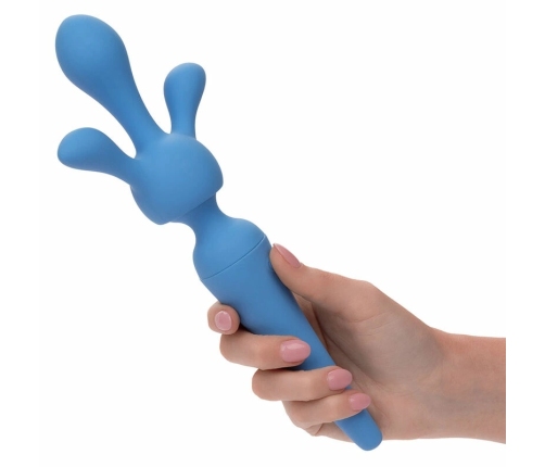 CalExotics Couture Collection Wand Kit Blue - 10-Speed Silicone Massager