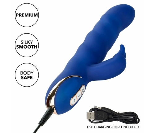 CalExotics Jack Rabbit Wave Motion Blue Silicone Intimate Device 30th Anniversary
