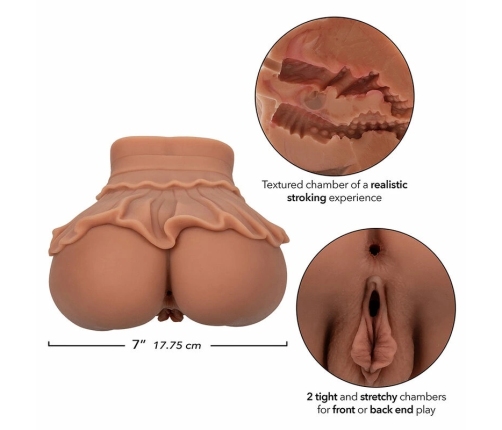 CalExotics The Homecoming Queen Double Channel Intimate Device Caramel 1.4kg