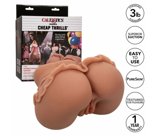 CalExotics The Homecoming Queen Double Channel Intimate Device Caramel 1.4kg