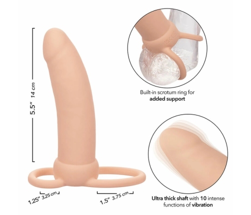 CalExotics Maxx Thick Dual Action Intimate Machine 10 Vibrations Flesh