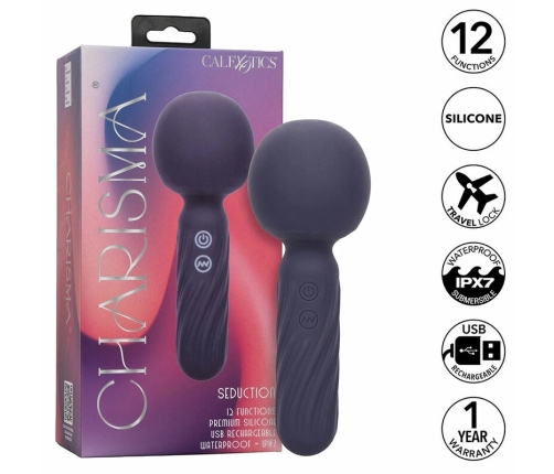 CalExotics Charisma Seduction Massager 12 Modes, Waterproof, Purple